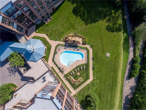 2502-701 Geneva Street, St. Catharines, ON - Outdoor With In Ground Pool With View