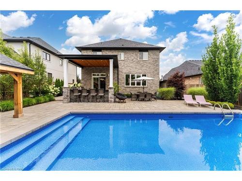 9 Angels Drive, Niagara-On-The-Lake, ON - Outdoor With In Ground Pool With Deck Patio Veranda With Backyard