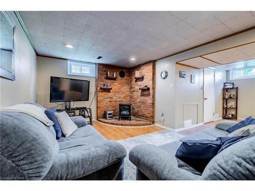 29 Bishops Road, St. Catharines, ON - Indoor Photo Showing Basement With Fireplace