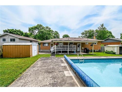 29 Bishops Road, St. Catharines, ON - Outdoor With In Ground Pool With Deck Patio Veranda With Backyard