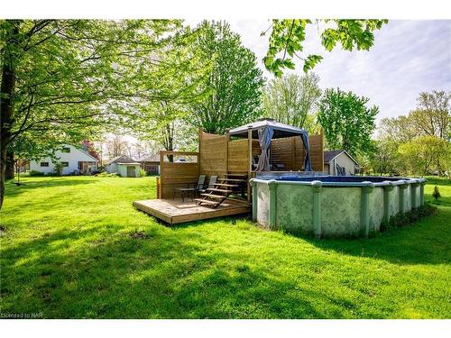 972 Silver Bay Road, Port Colborne, ON - Outdoor With Above Ground Pool With Backyard