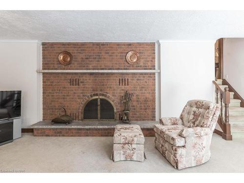 19 Via Dell Monte, St. Catharines, ON - Indoor Photo Showing Living Room With Fireplace
