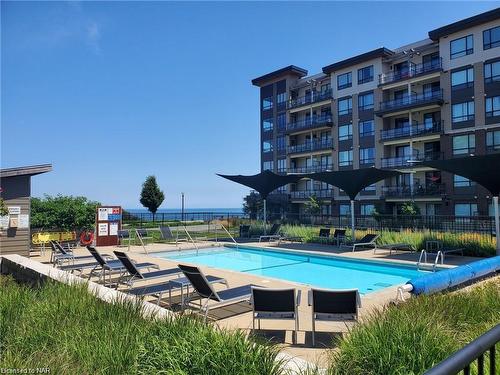 204-40 Esplanade Lane, Grimsby, ON - Outdoor With In Ground Pool With Balcony