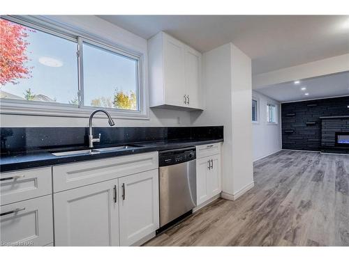 Lower-22 Chantler Road, Welland, ON - Indoor Photo Showing Kitchen With Double Sink