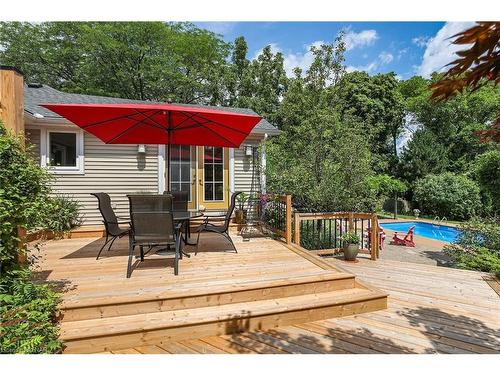 14443 Niagara River Parkway, Niagara-On-The-Lake, ON - Outdoor With In Ground Pool With Deck Patio Veranda With Exterior