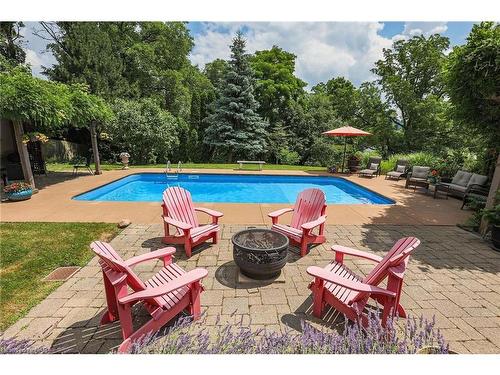 14443 Niagara River Parkway, Niagara-On-The-Lake, ON - Outdoor With In Ground Pool With Deck Patio Veranda With Backyard