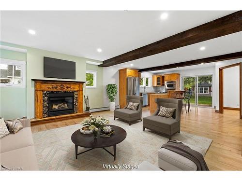 3054 Thunder Bay Road, Ridgeway, ON - Indoor Photo Showing Living Room With Fireplace