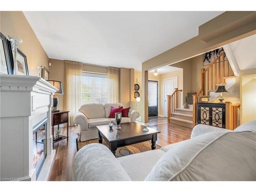 56 Chicory Crescent, St. Catharines, ON - Indoor Photo Showing Living Room With Fireplace