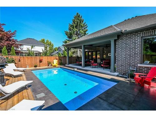 1156 Line Avenue, Fonthill, ON - Outdoor With In Ground Pool With Deck Patio Veranda
