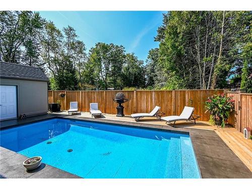 1156 Line Avenue, Fonthill, ON - Outdoor With In Ground Pool With Deck Patio Veranda With Backyard