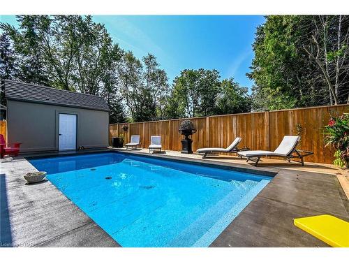 1156 Line Avenue, Fonthill, ON - Outdoor With In Ground Pool With Deck Patio Veranda With Backyard