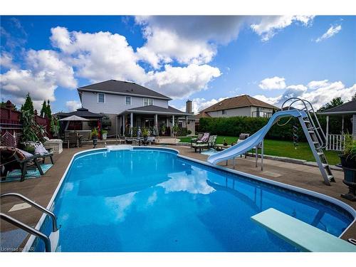 23 Green Meadow Crescent, Welland, ON - Outdoor With In Ground Pool With Backyard With Exterior