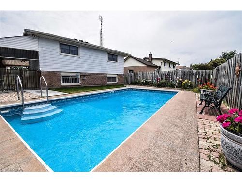 77 Sherman Drive, St. Catharines, ON - Outdoor With In Ground Pool With Deck Patio Veranda With Backyard With Exterior