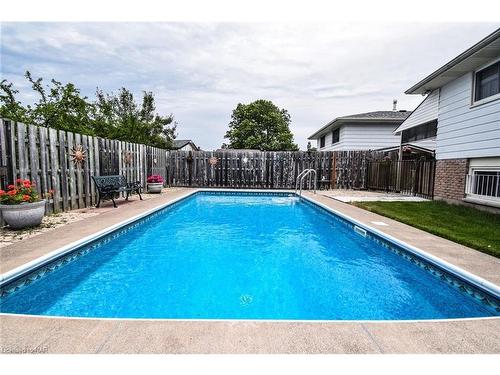 77 Sherman Drive, St. Catharines, ON - Outdoor With In Ground Pool With Deck Patio Veranda With Backyard