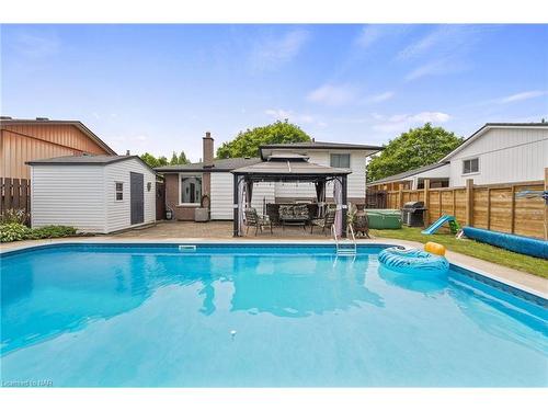 22 Sherman Drive, St. Catharines, ON - Outdoor With In Ground Pool With Deck Patio Veranda With Backyard With Exterior