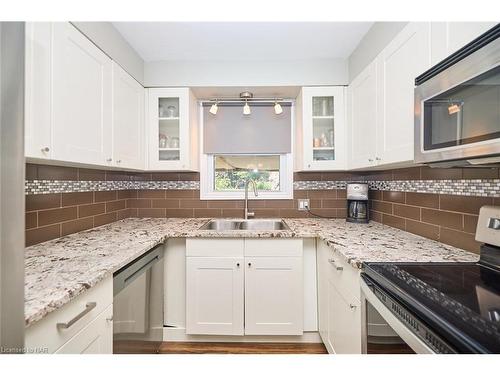 51 Aquadale Drive, St. Catharines, ON - Indoor Photo Showing Kitchen With Double Sink