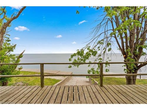 13041 Lakeshore Road, Wainfleet, ON - Outdoor With Body Of Water With Deck Patio Veranda With View