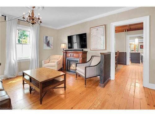 28 Johnson Street, Niagara-On-The-Lake, ON - Indoor Photo Showing Living Room With Fireplace