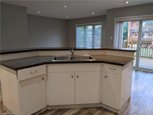 55 Leeper Street, St. Catharines, ON - Indoor Photo Showing Kitchen With Double Sink