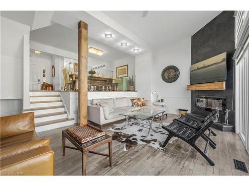 12-1 Lakeside Drive, St. Catharines, ON - Indoor Photo Showing Living Room With Fireplace