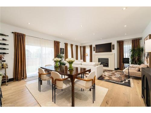 60 Kensington Street, Welland, ON - Indoor Photo Showing Dining Room With Fireplace