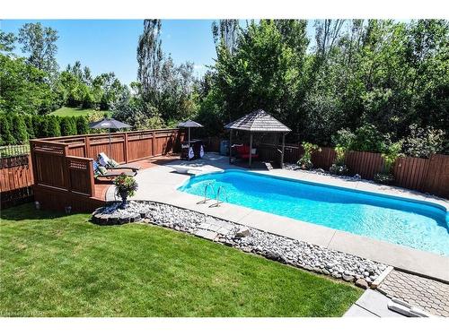 107 Melissa Crescent, Welland, ON - Outdoor With In Ground Pool With Deck Patio Veranda With Backyard