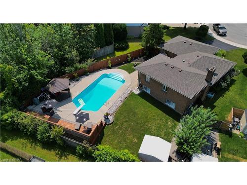 107 Melissa Crescent, Welland, ON - Outdoor With In Ground Pool With Deck Patio Veranda With View