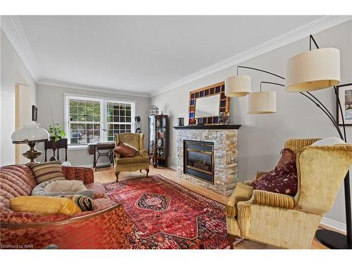 243 Vansickle Road, St. Catharines, ON - Indoor Photo Showing Living Room With Fireplace