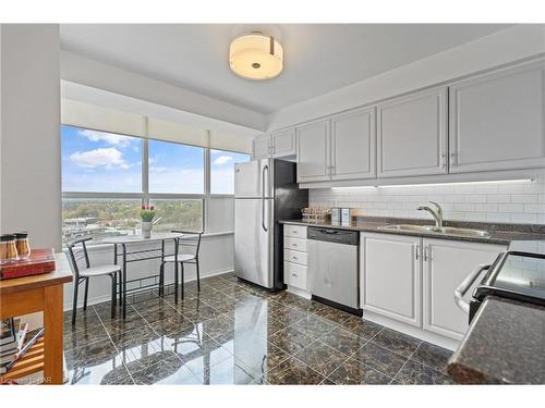 1001-3 Towering Heights Boulevard, St. Catharines, ON - Indoor Photo Showing Kitchen With Double Sink