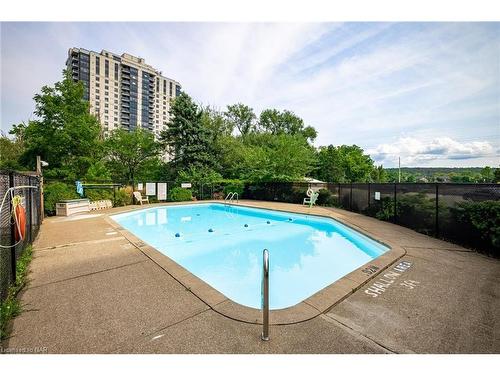 809-215 Glenridge Avenue, St. Catharines, ON - Outdoor With In Ground Pool With Backyard