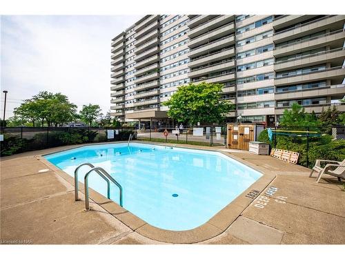 809-215 Glenridge Avenue, St. Catharines, ON - Outdoor With In Ground Pool With Balcony