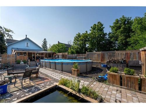 6268 Drummond Road, Niagara Falls, ON - Outdoor With Above Ground Pool With Deck Patio Veranda With Backyard