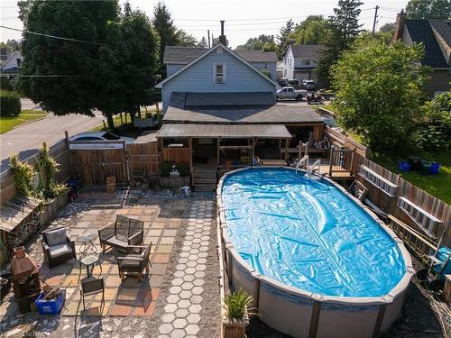 6268 Drummond Road, Niagara Falls, ON - Outdoor With Above Ground Pool With Deck Patio Veranda