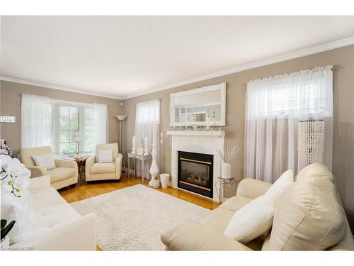 1 Shaver Road, St. Catharines, ON - Indoor Photo Showing Living Room With Fireplace