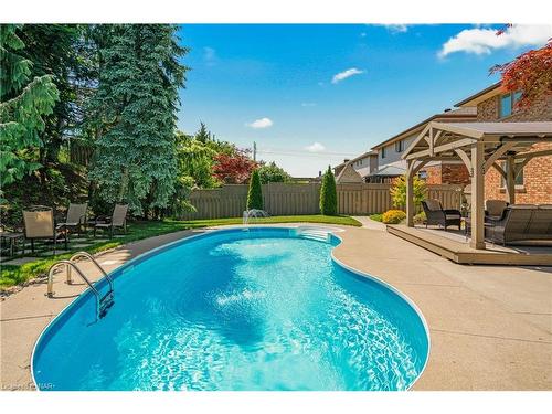 13 West Farmington Drive, St. Catharines, ON - Outdoor With In Ground Pool With Backyard