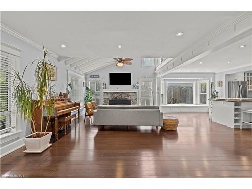 832 Edgemere Road, Fort Erie, ON - Indoor Photo Showing Living Room With Fireplace