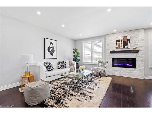 37 Cherie Road, St. Catharines, ON - Indoor Photo Showing Living Room With Fireplace