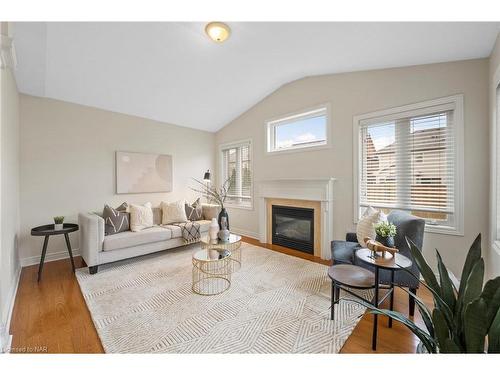 177 Wright Crescent, Niagara-On-The-Lake, ON - Indoor Photo Showing Living Room With Fireplace