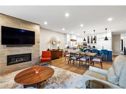 45 Peach Tree Common, St. Catharines, ON - Indoor Photo Showing Living Room With Fireplace