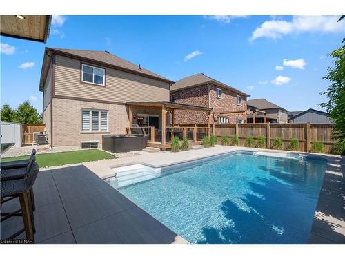 106 Spruce Crescent, Welland, ON - Outdoor With In Ground Pool With Deck Patio Veranda With Backyard