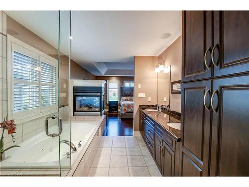 7178 St Michael Avenue, Niagara Falls, ON - Indoor Photo Showing Kitchen With Fireplace