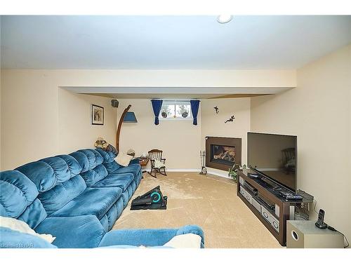 3772 Canborough Road, Fenwick, ON - Indoor Photo Showing Living Room With Fireplace