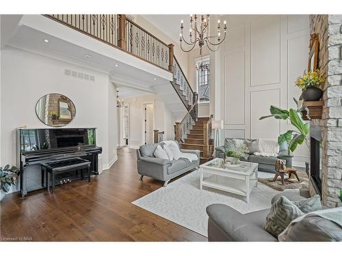 1107 Balfour Street, Fenwick, ON - Indoor Photo Showing Living Room With Fireplace