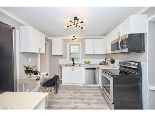 10 Mcghie Street, St. Catharines, ON - Indoor Photo Showing Kitchen With Double Sink