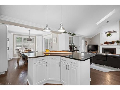 6108 Mountainside Street, Niagara Falls, ON - Indoor Photo Showing Kitchen With Fireplace