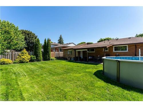 17 St. Lawrence Drive, St. Catharines, ON - Outdoor With Above Ground Pool With Backyard