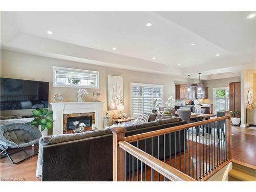 32 Pinot Trail, Niagara-On-The-Lake, ON - Indoor Photo Showing Living Room With Fireplace