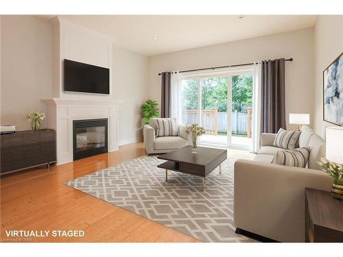 Th 10-678 Line 2 Road, Virgil, ON - Indoor Photo Showing Living Room With Fireplace