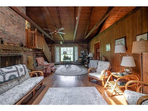 4479 Erie Road, Ridgeway, ON - Indoor Photo Showing Living Room With Fireplace