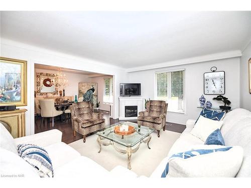 47 Monarch Park Drive, St. Catharines, ON - Indoor Photo Showing Living Room With Fireplace